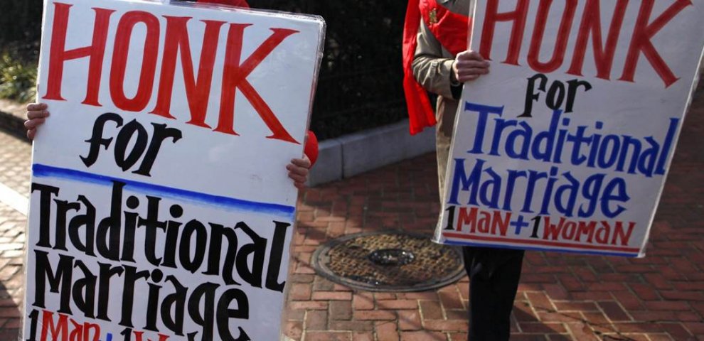 Conservatives against gay marriage